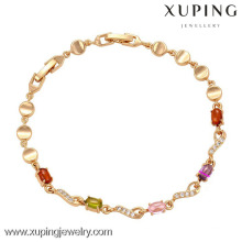 73030 Best selling xuping fashion 18k gold color lovely jewelry bracelet